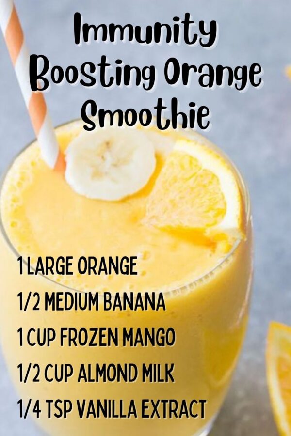 immune boosting orange smoothie